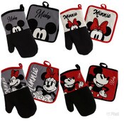 Wholesale - Mickey & Minnie Oven Mitt and Pot Holder Set, UPC: 042887306745